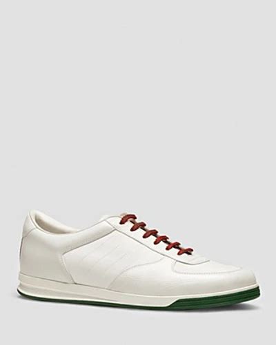 gucci men's white 1984 leather anniversary sneakers
